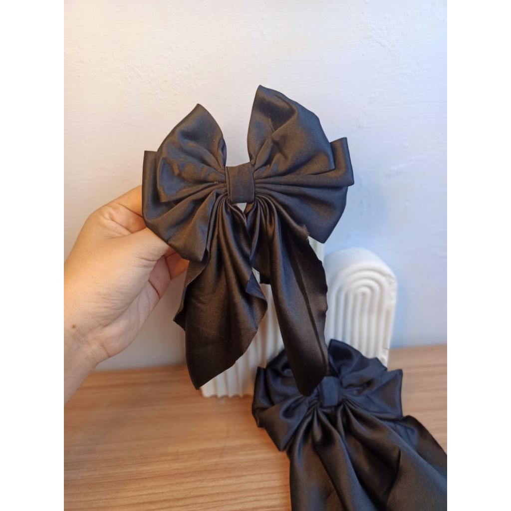 pita rambut korea/satin/jepit rambut