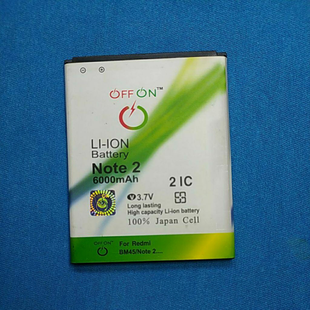 Battery batre Redmi Note 2 BM45 Dobel power seken