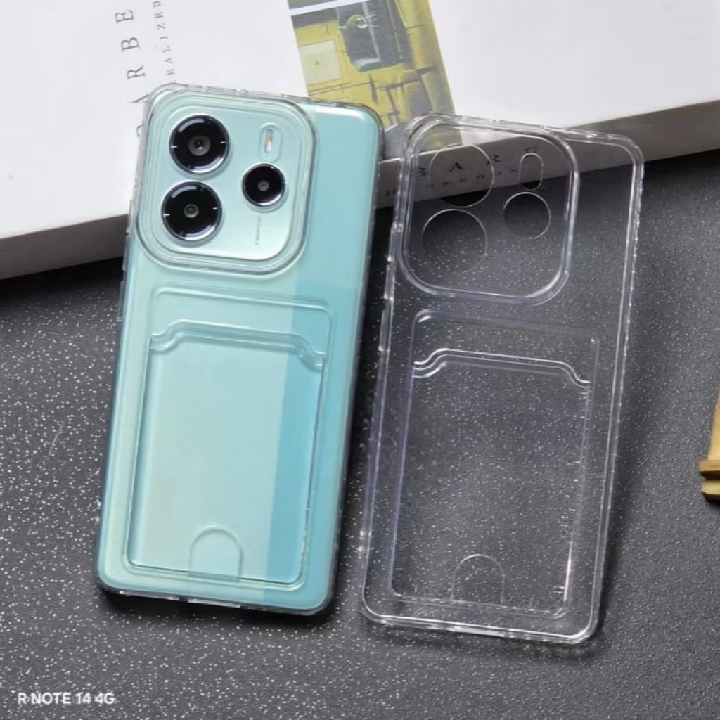 A - SLOT CARD Bening Xiaomi REDMI Note 14 Pro 14Pro+ 13Pro 13 Pro+ 12 12Pro 11 11Pro 10 TPU Soft Cas