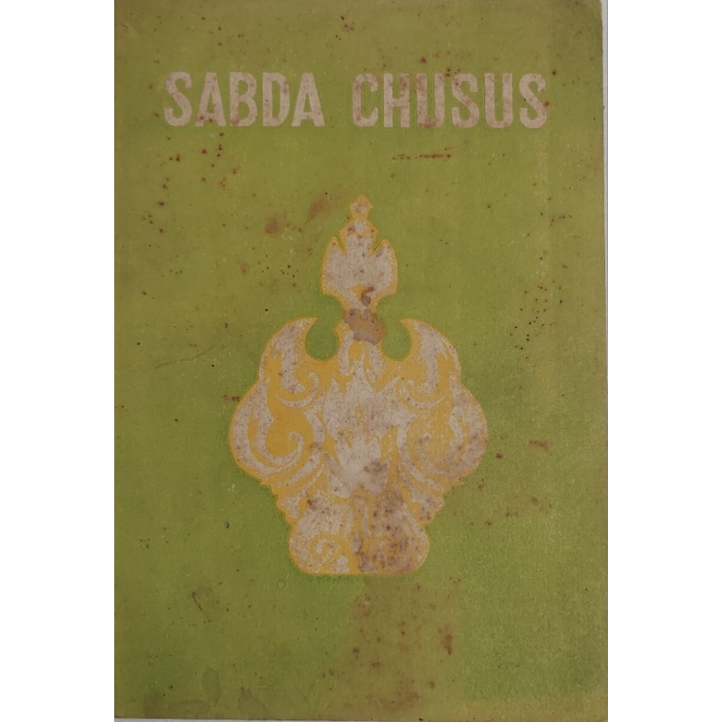 BUKU SERAT SABDA CHUSUS R.SOENARTO MERTOWARDOJO SURAKARTA 16 AGUSTUS 1967 BEKAS ORIGINAL