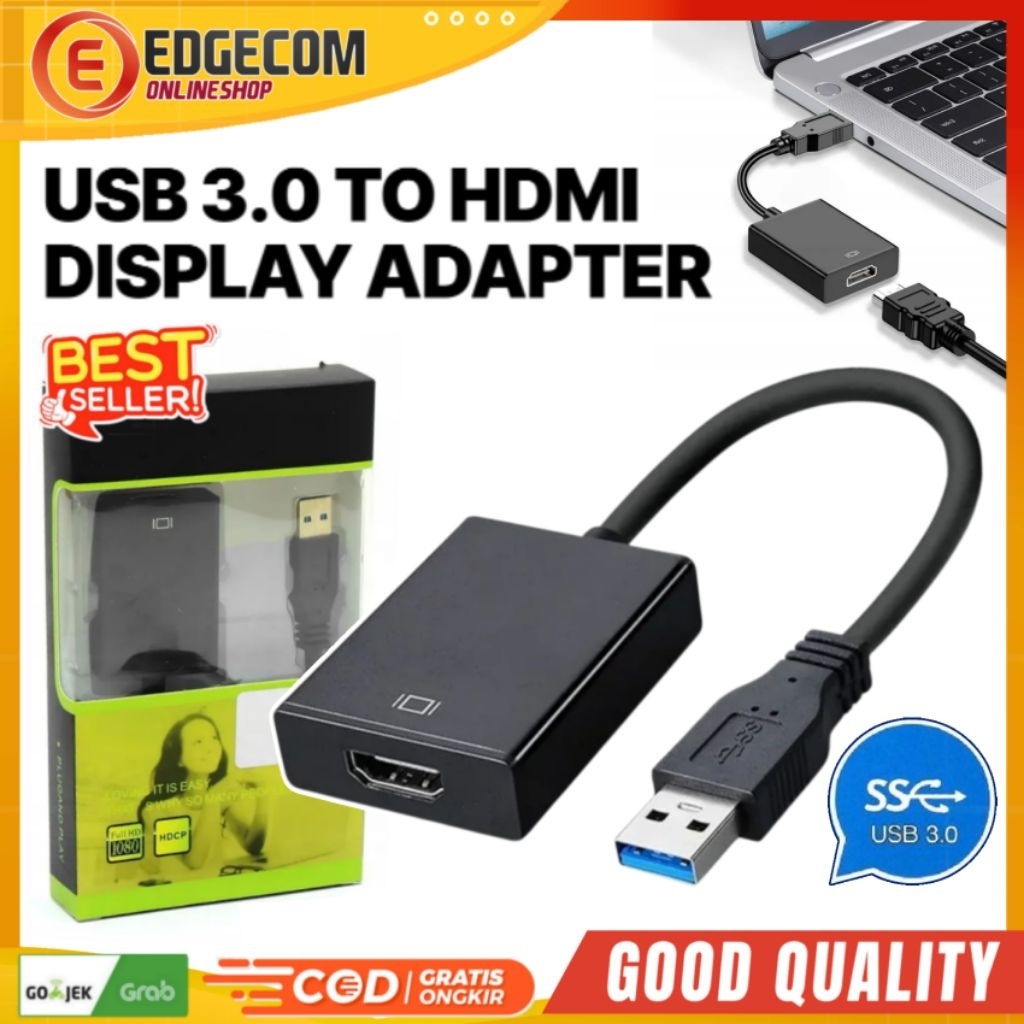 Konverter USB 3.0 to HDMI display Adapter support 1080p