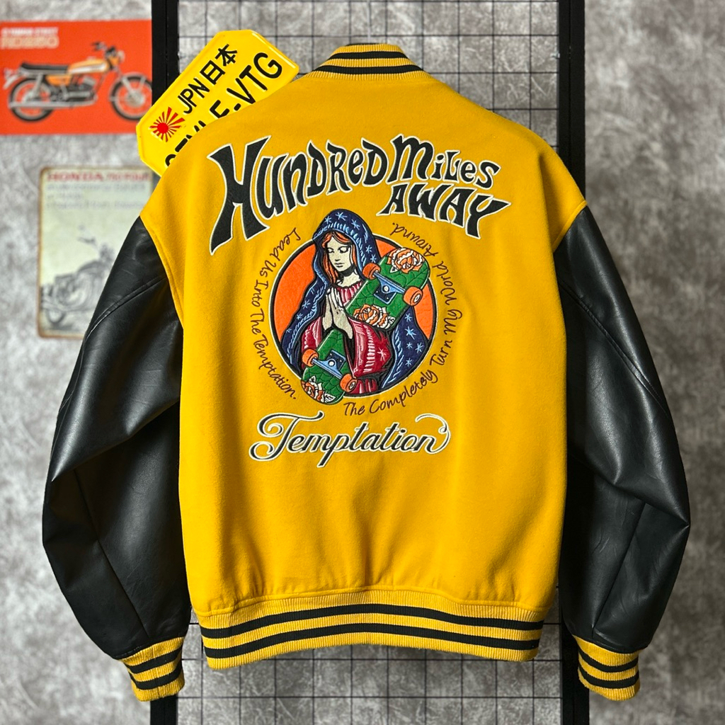 jaket varsity sukajan letterman atc In The Attic jepang Japan Original sukajan wol faux leather kuli