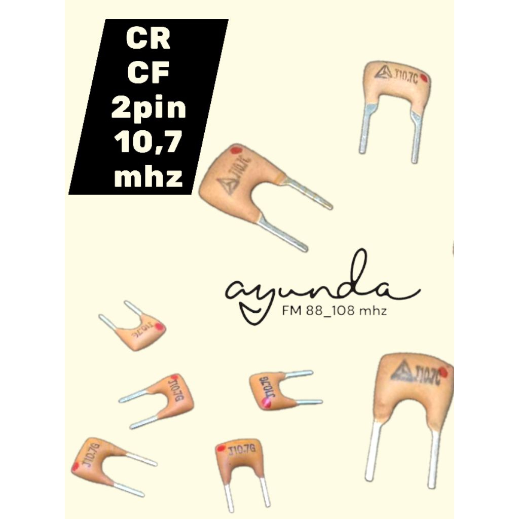 CF Ceramic filter 10,7 mhz