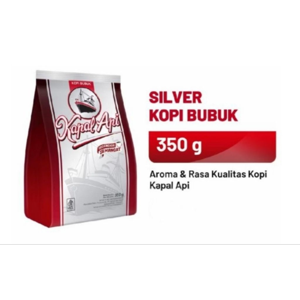 

Kopi Kapal Api Bubuk 350gr Silver