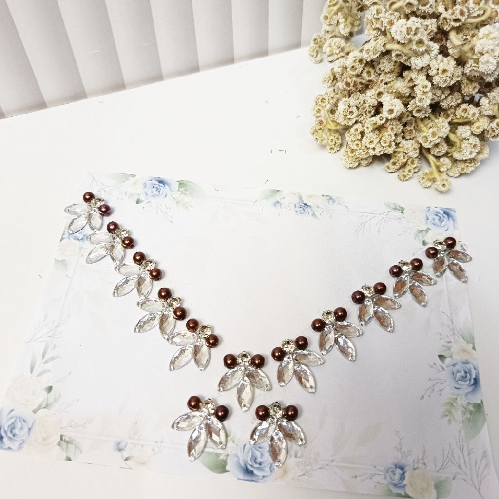 Payet Instan Cantik Set Hiasan Kebaya Dress, sampan ,mutiara ,payet premium ,Hiasan kebaya ,hijab , 