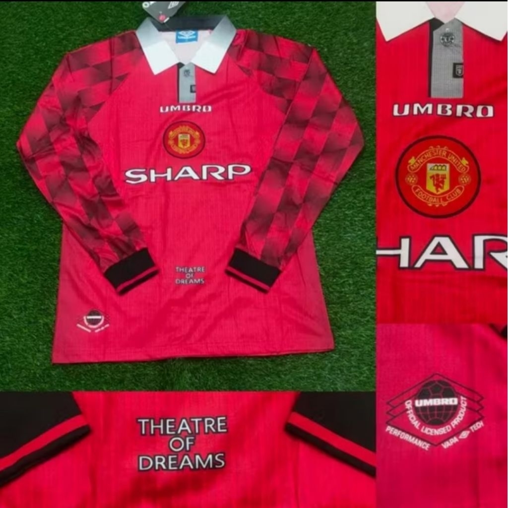 Jersey Kaos Baju Sepak Bola MU Man Mancester Manchester United Home Away 3rd Third Retro Classic Jad