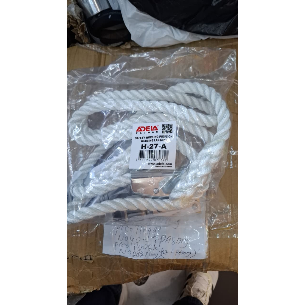 Promo Terbaru Adela Positioning Lanyard Adela H27A. Tali Safety Belt Adela H27 H227 Terlaris