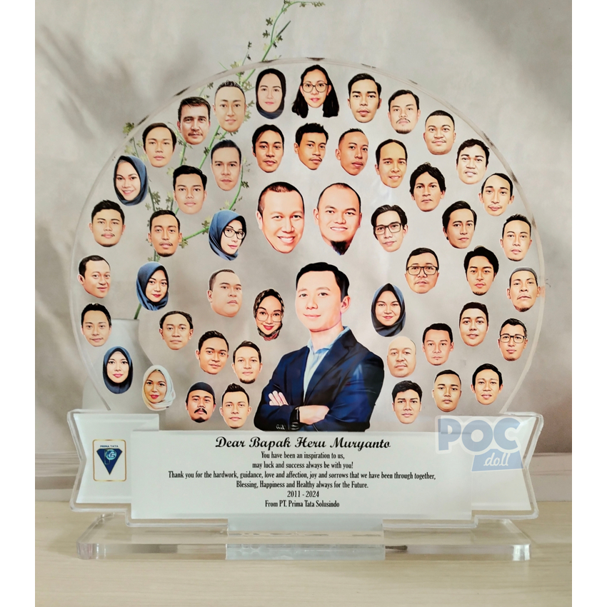 PLAKAT AKRILIK KARIKATUR / KADO FAREWELL / FAREWELL GIFT / HADIAH PERPISAHAN / KADO PERPISAHAN / HAD