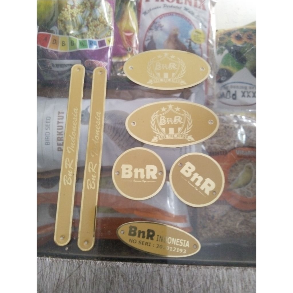 Satu set logo bnr kotak reborn