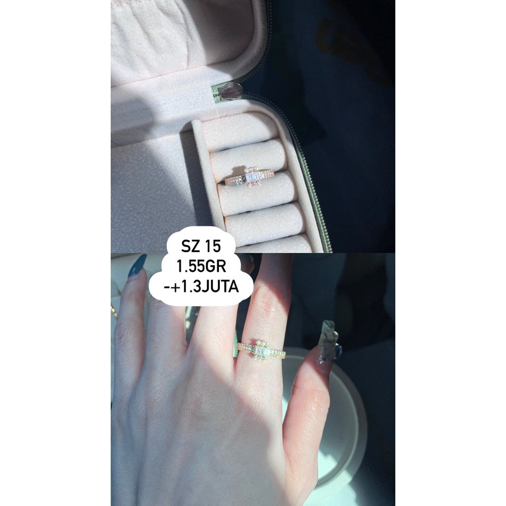 Cincin Glam Baguette ring