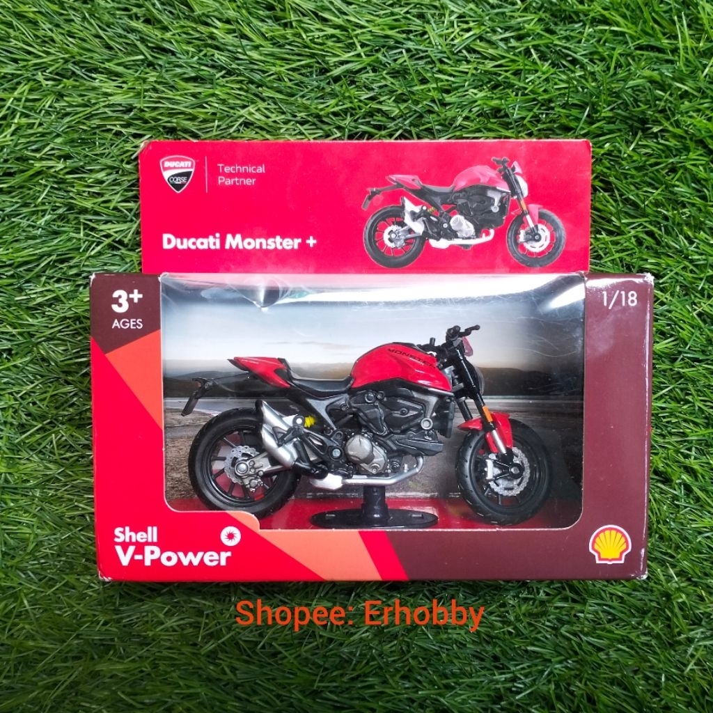 Maisto Shell skala 1:18 Ducati Monster +
