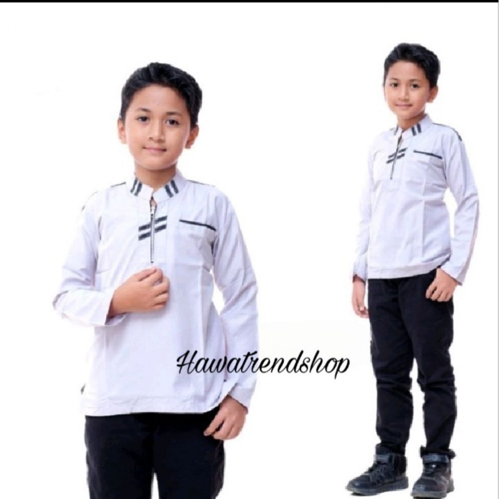 BAJU KOKO ANAK SD SAMPAI SMP/BAJU KOKO USIA 5-16 TAHUN/BAJU KOKO ANAK RESLETING DEPAN/BAJU KOKO PRIA