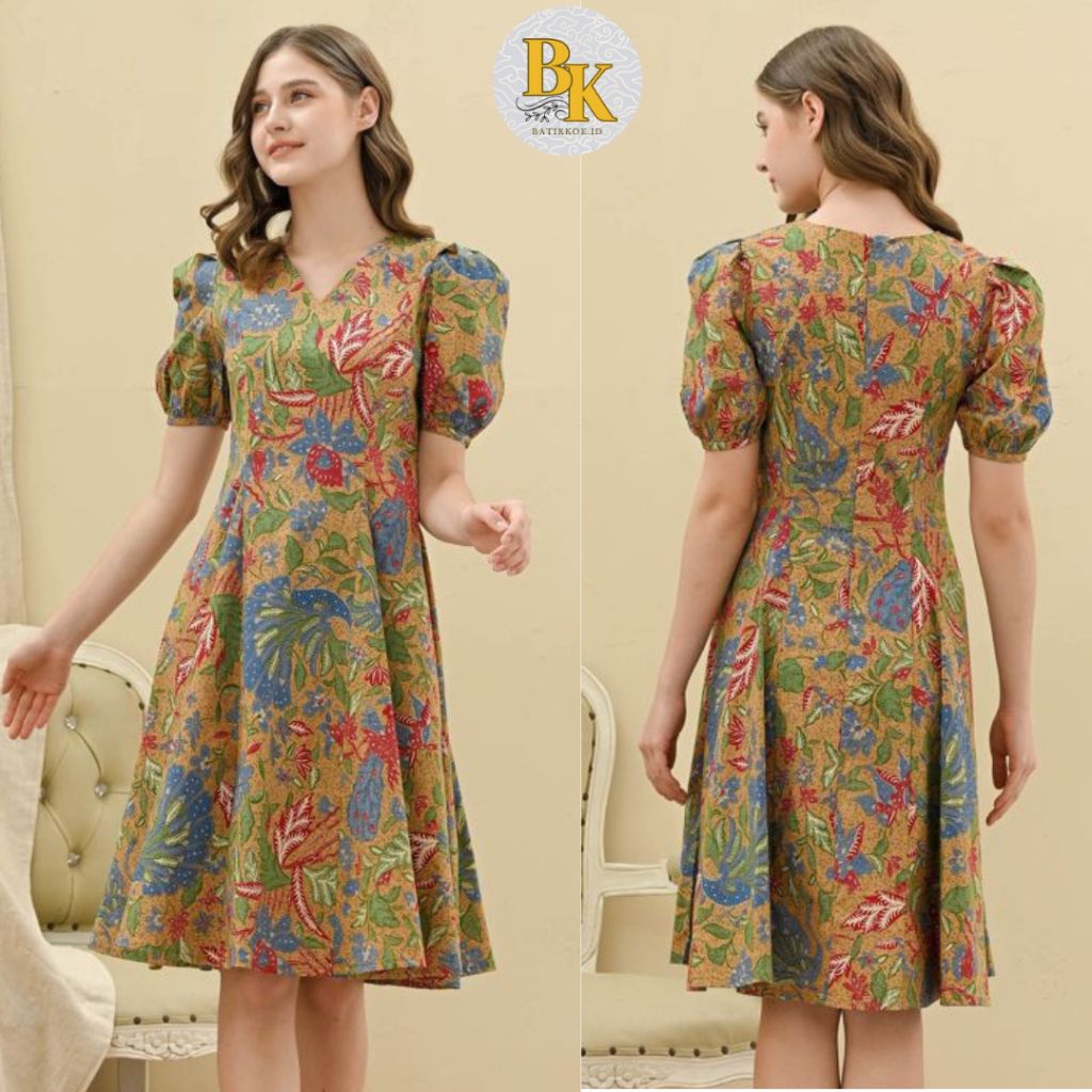 SOP 319 - Dress Batik Wanita / Terusan Batik Modern