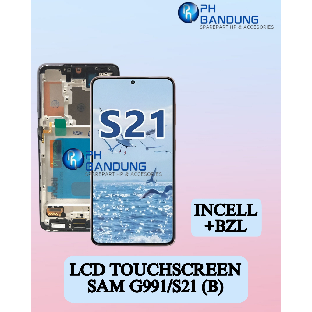 (PH BANDUNG)LCD Fullset Touchscreen SAM G991 / S21 +BZL