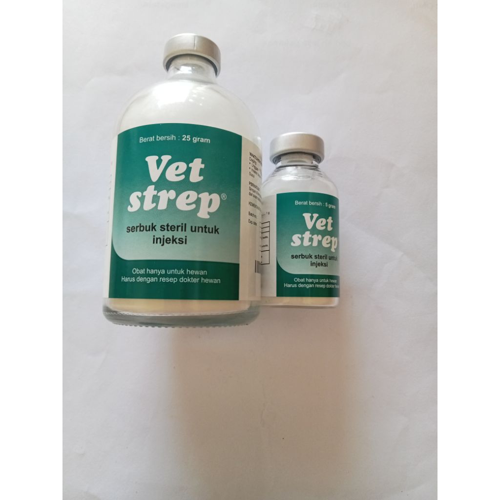 vet strep 25gr&5gr-serbuk steril untuk injeksi