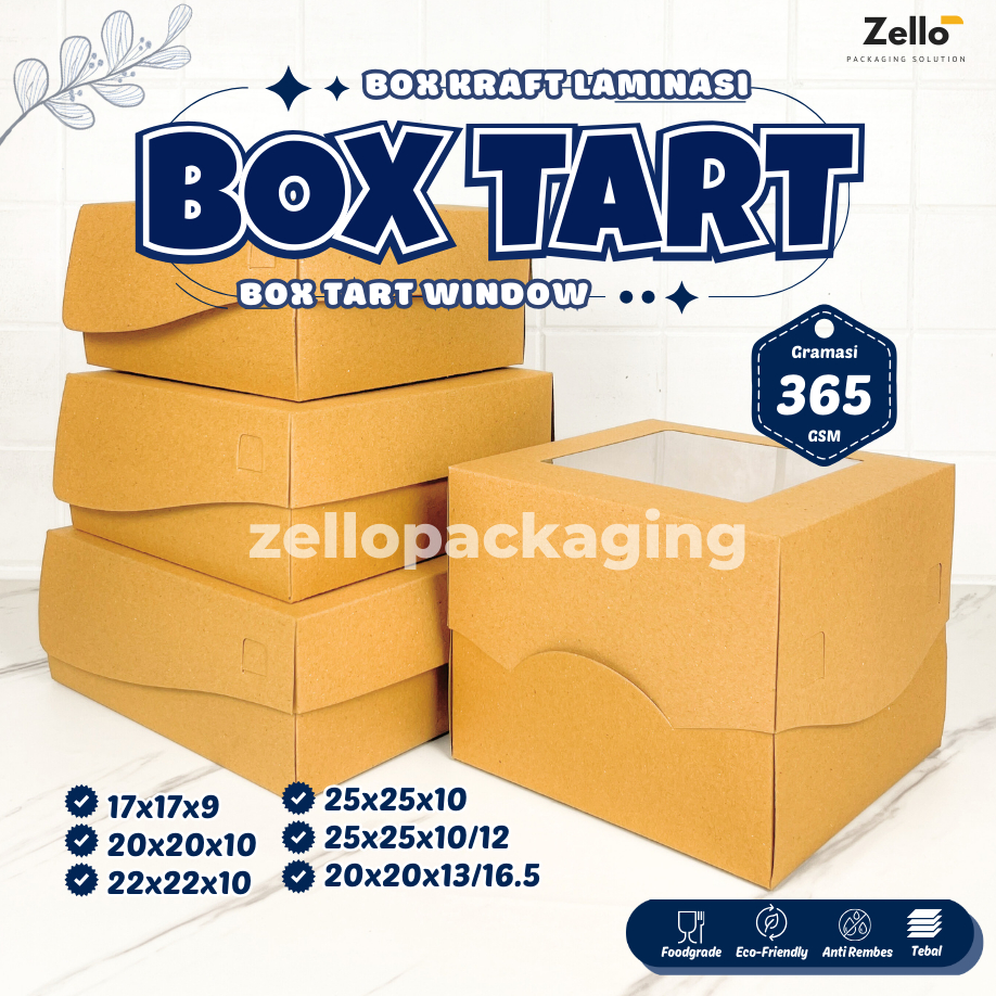 

Box Tart Kraft Coklat Laminasi Jendela Kotak Makanan Kue Tart Bolu Chiffon Hampers 17 18 20 22 25 cm