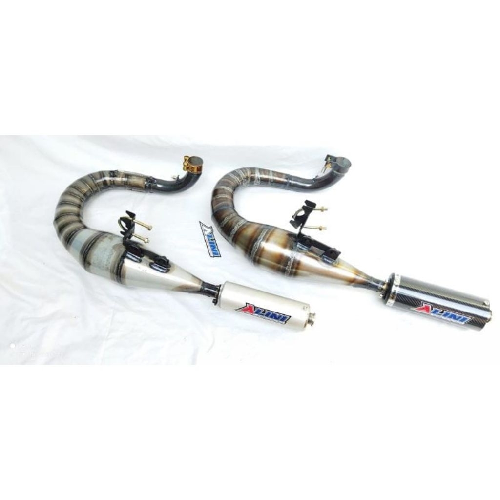 Pipa Knalpot vespa Galvanis canister almunium & carbon Px150,Excel,Sprint,Exlusive,Vbb