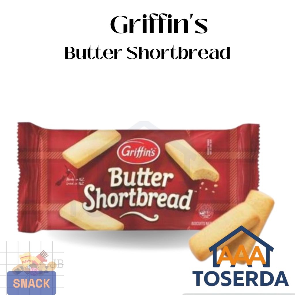 

AAA Toserda | Griffin’s Butter Shortbread 200g – Biskuit Mentega Premium Import NZ | Cookies Shortbread Snack Teatime