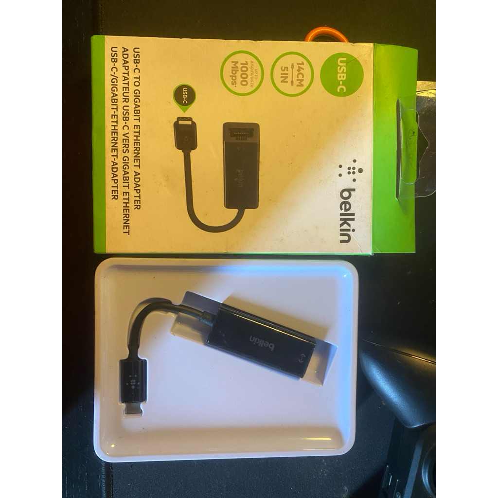 belkin usb-c to gigabit ethernet adapter