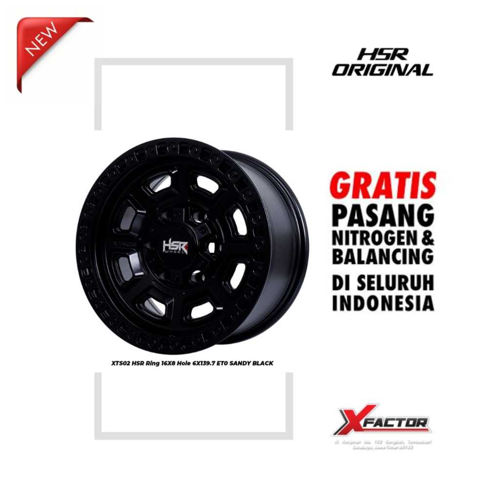 VELG MOBIL R16 HSR XTS02 HSR R16X8 H 6X139,7 ET0