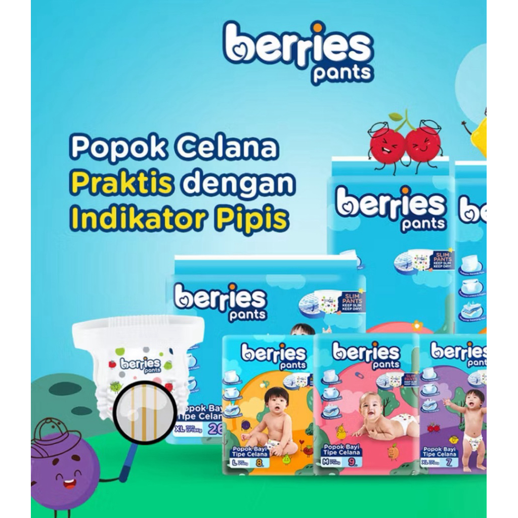 BERRIES Popok celana Berries baby pants XL 7