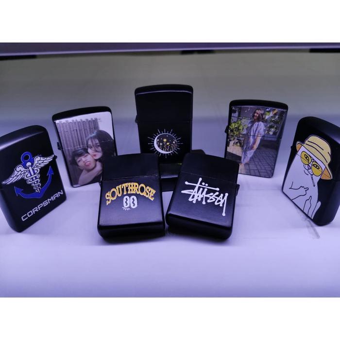 Promo Zippo Lighter Korek Api Pematik Promosi Print Logo UV Custom