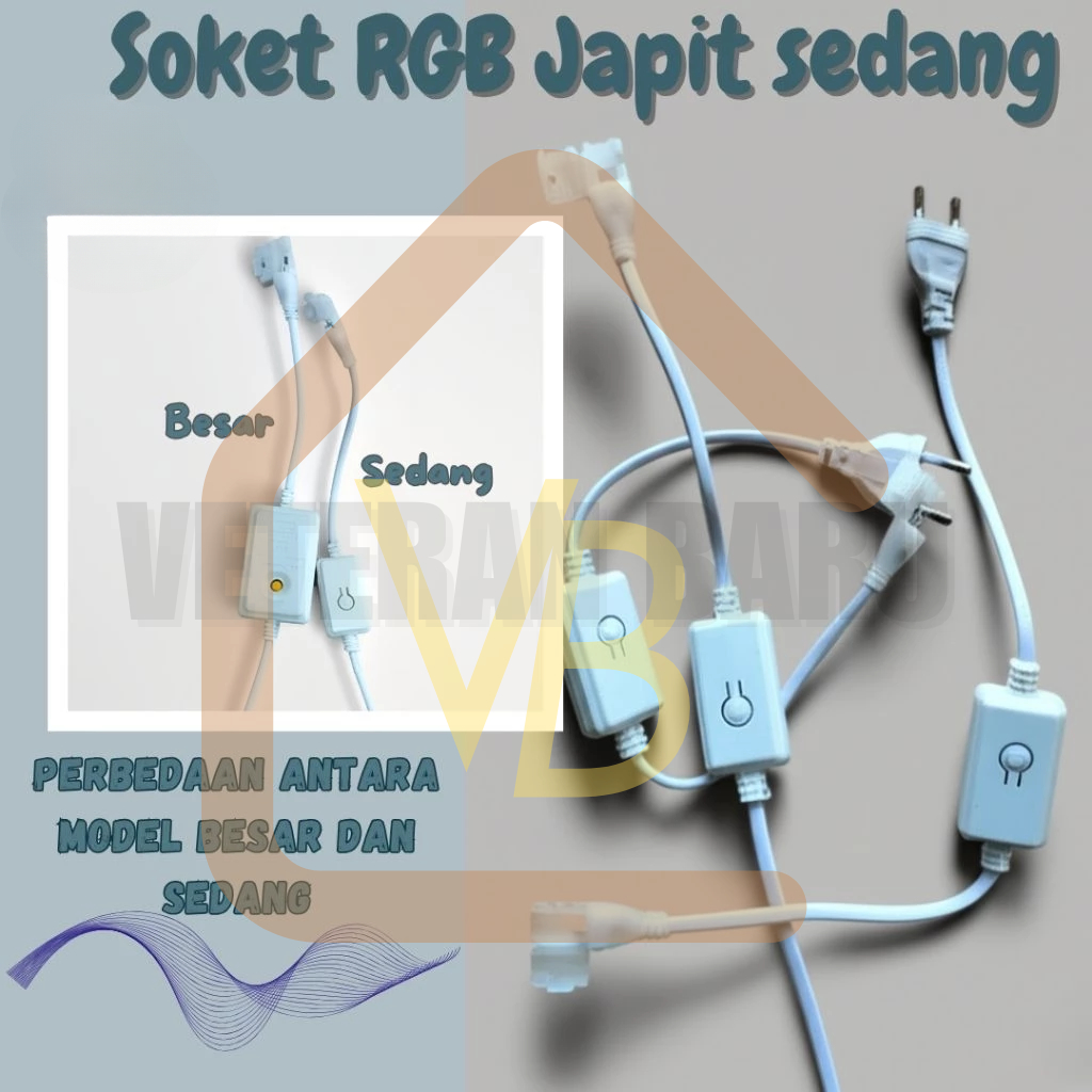 [SEDANG]KONTROLER FLASHER SOCKET SOKET LED STRIP 5050 2835 RGB KEDIP JEPIT