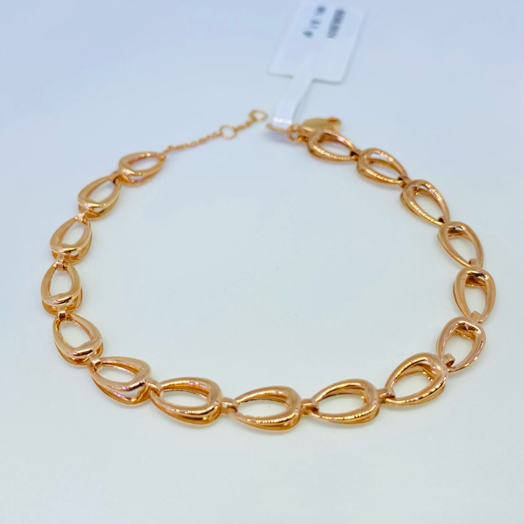 gelang emas fashion 750%17/18k