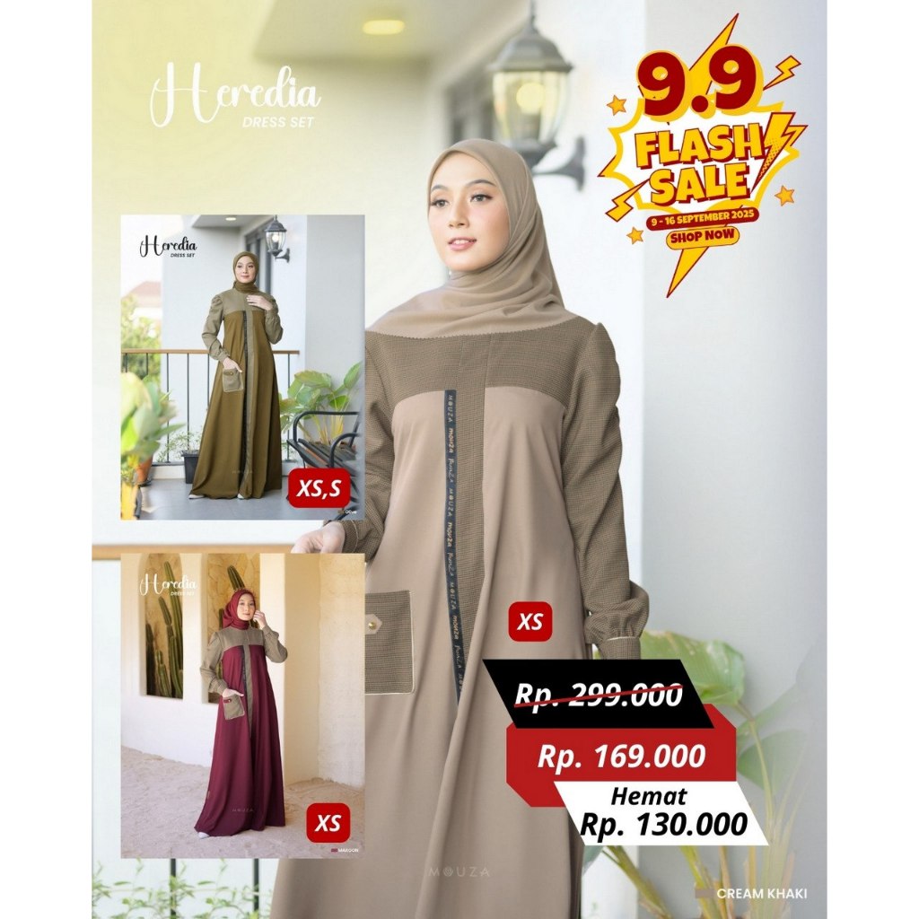 Mouza Indonesia II Heredia Gamis Katun