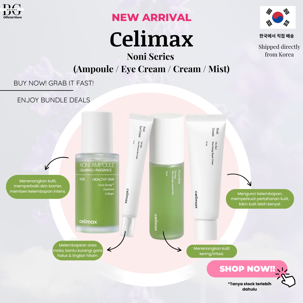 Celimax Noni Series – Eye Cream, Energy Ampoule & Ampoule Mist, Energy Cream