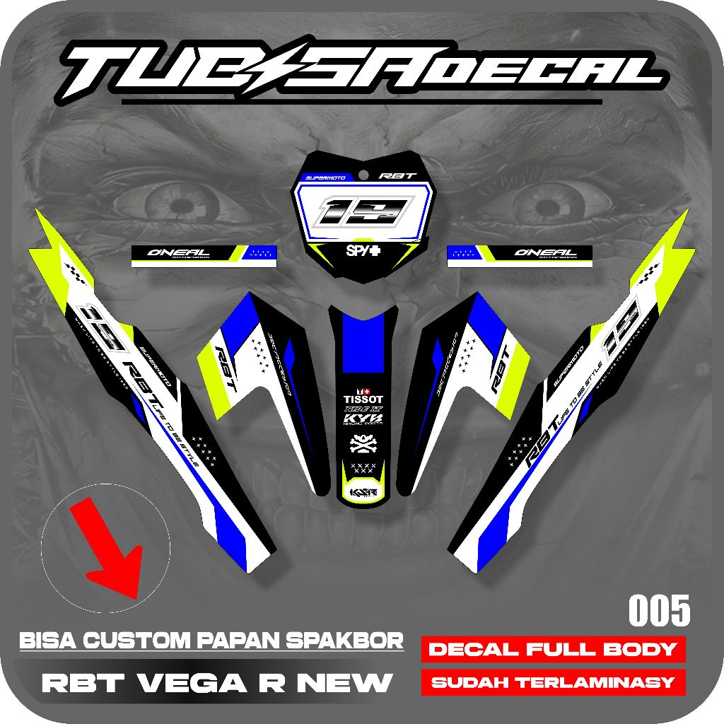 STIKER VEGA R NEW RBT ,STRIPING VEGA R NEW RBT, DECAL VEGA R NEW RBT,GTX
