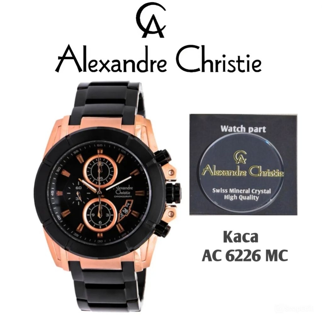 Kaca Jam Tangan Alexandre Christie Type AC 6226 MC High Quality