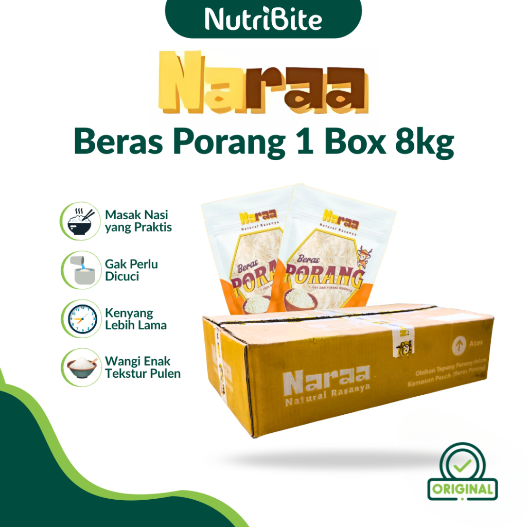 

Naraa Beras Porang Konjac Rice Premium Original
