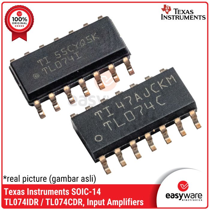 IC TL074 TL 074 TL074C SMD IC OP AMP Texas TL074IDR TL074CDR SOIC-14 ORIGINAL IC FET Input Amplifier