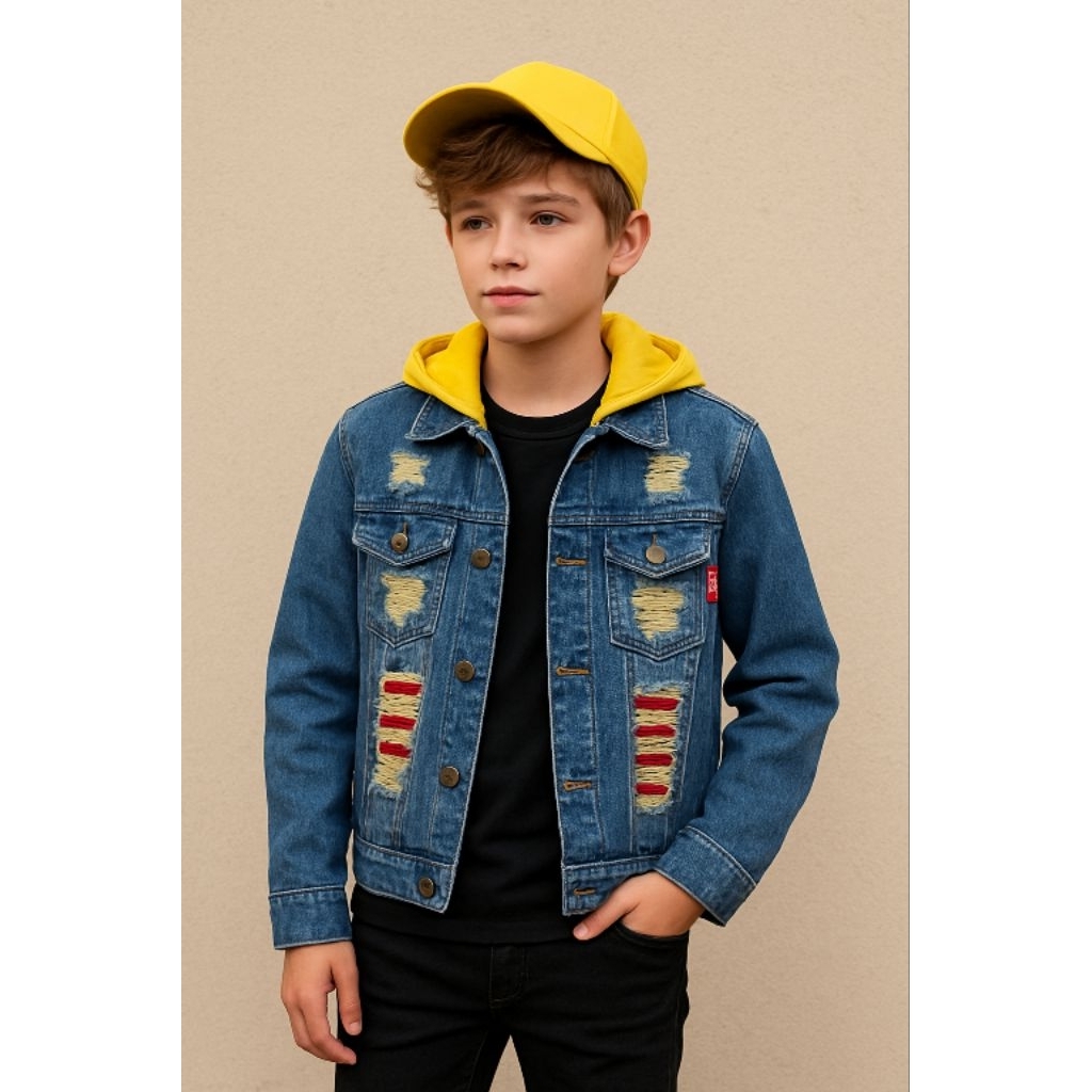 Jaket Jeans Anak Laki laki 2-7 th Coat Anak Cowok