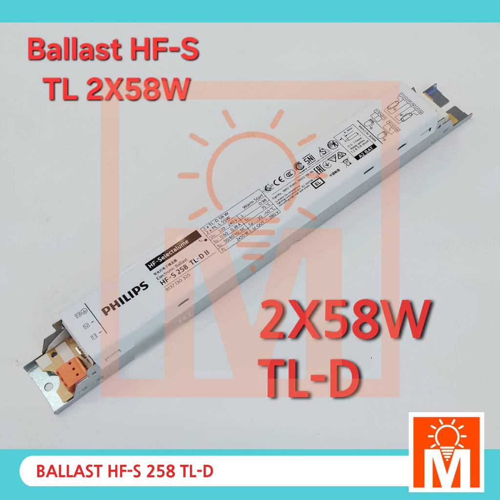 Ballast Electronic 2x58W HF-S 258 Philips ( Ballast Elektronik 2 x 58W )