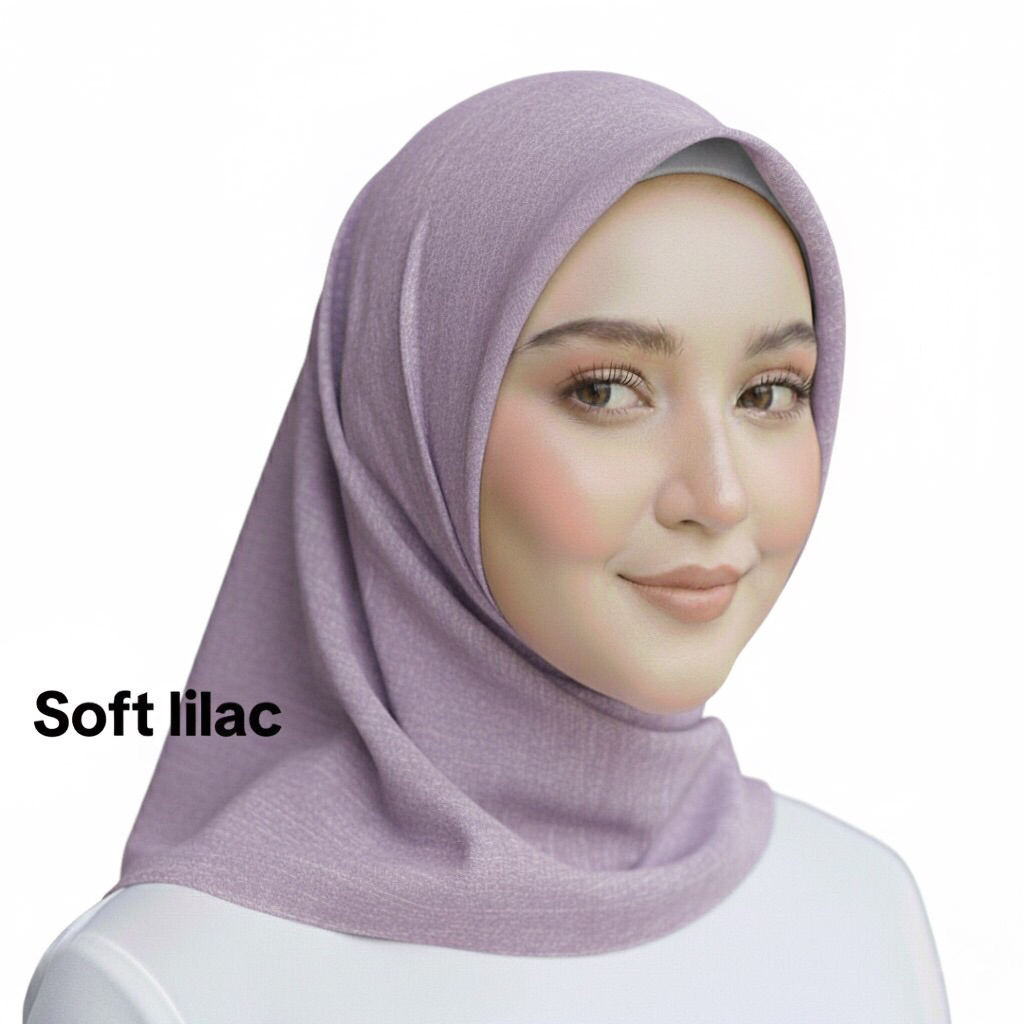 Hijab Paris Segi Empat Warna Soft Lilac - Paris Jadul - Jilbab Paris Varisha Humaira