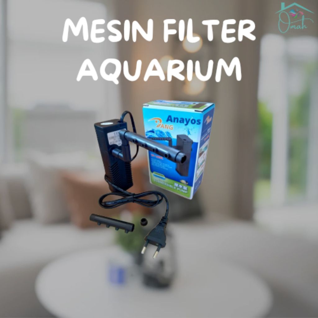 1 SET MESIN FILTER AQUARIUM AQUASCAPE AIR MANCUR AQUARIUM MINI