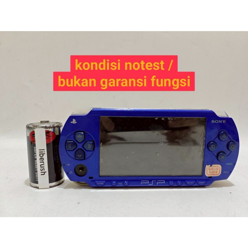Untest Sony psp 1000 blue playstation portable console game