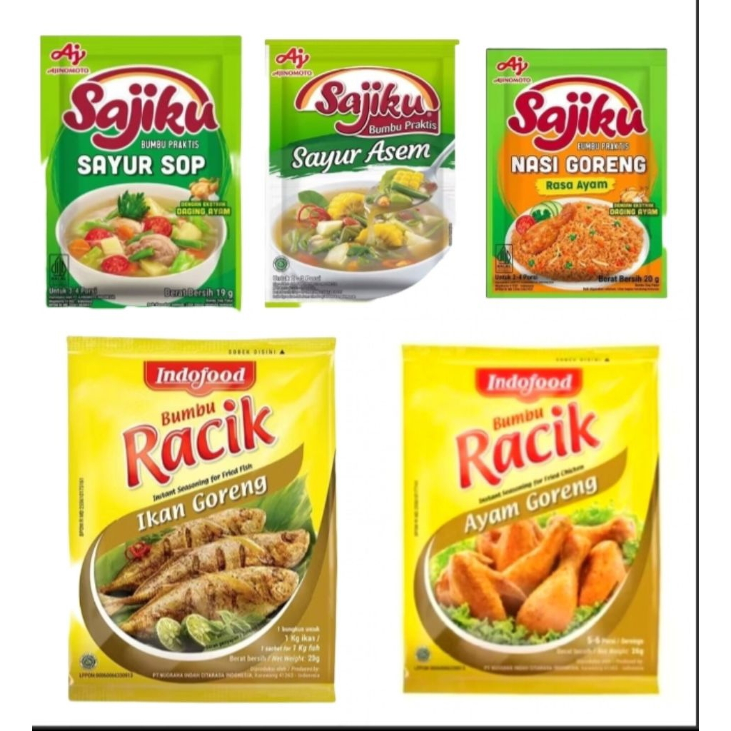 

< OSP>SAJIKU Bumbu RACIK Praktis ANEKA RASA