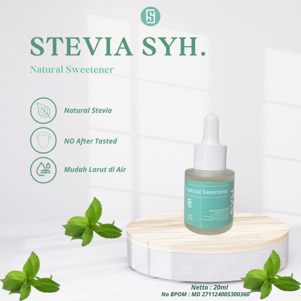 

STEVIA SYH. 20ml Pengganti Gula HALAL BPOM
