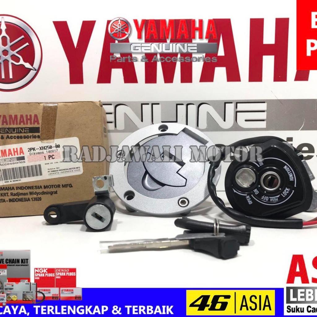 KUNCI KONTAK TUTUP TANGKI SET R15 V2 ASLI ORIGINAL YAMAHA