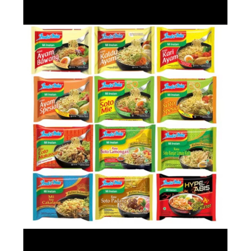 

indomie goreng/kuah all varian