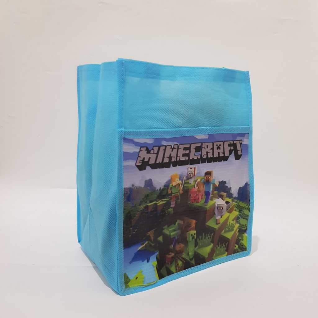 

PROMO - tas souvenir ultah / goodiebag / bingkisan minecraft isi 12 pcs lusinan murah