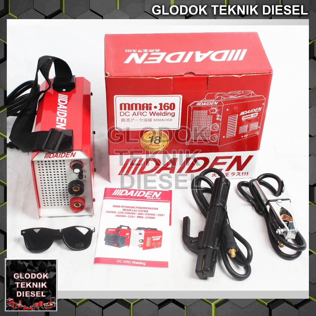 DAIDEN Welding Machine MMAi 160 INVERTER Trafo Travo Las Mesin Las MMA 160 A MMA160 Original Daiden 