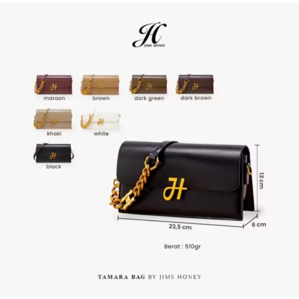 bisa instan TAMARA BAG JIMS HONEY ORIGINAL TAS SELEMPANG WANITA MODEL VINTAGE