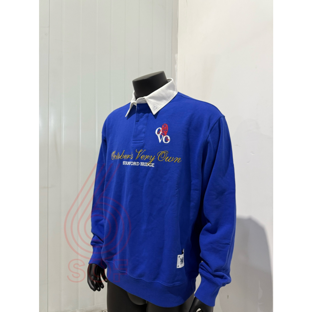 October’s Very Own (OVO) x Chelsea FC Rugby Sweatshirt [BLACK/BLUE]