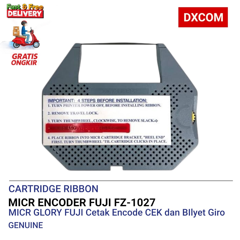RIBBON ENCODER GLORY FUJI FZ-1027 FZ1027 FZ 1027 PITA PRINTER CEK BILYET GIRO MICR FUJI FZ-1027