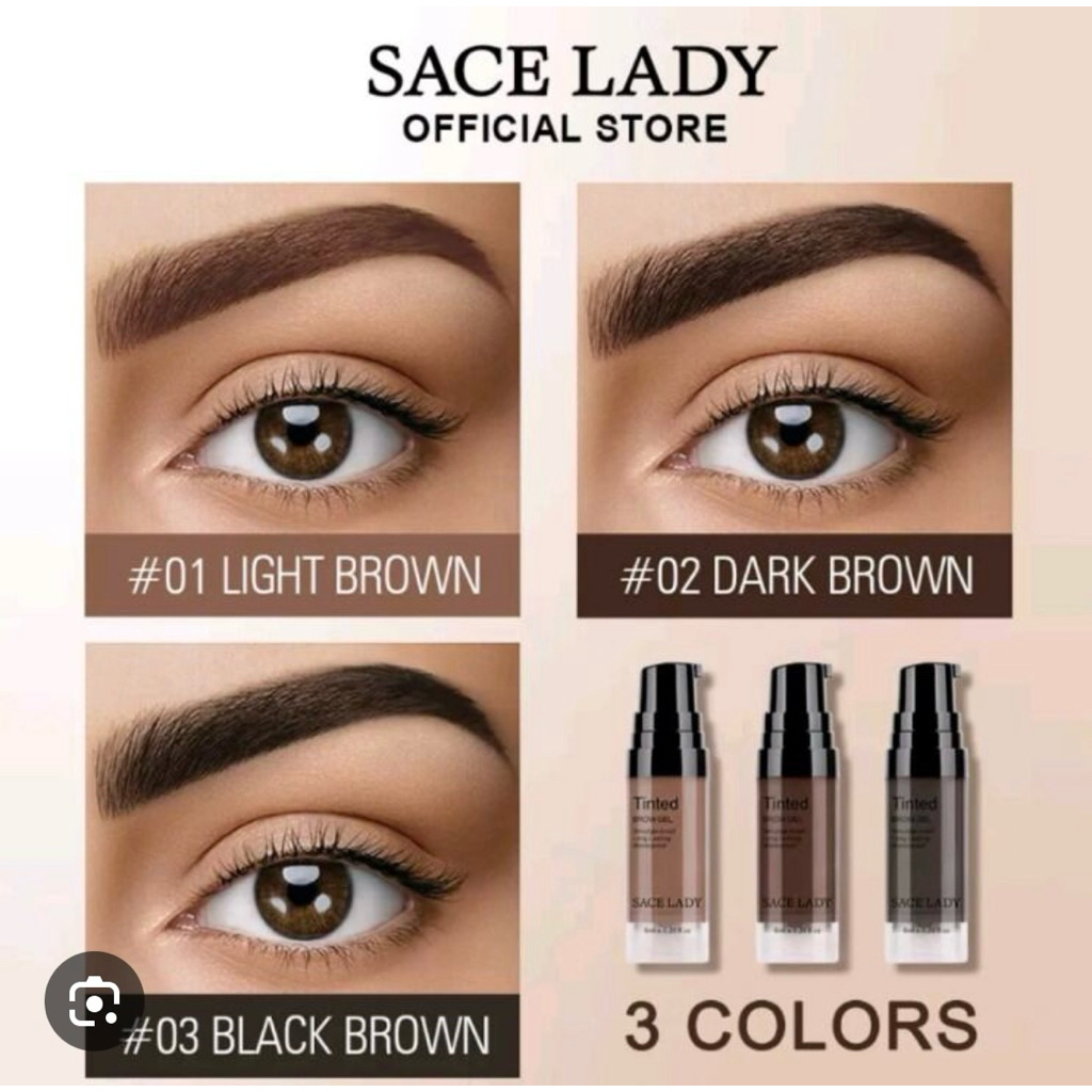 Sace Lady Tinted Brow Gel 6ml Waterproof ( NO DUS )