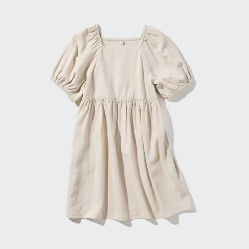 Dress Anak Uniqlo Original - Linen Dress